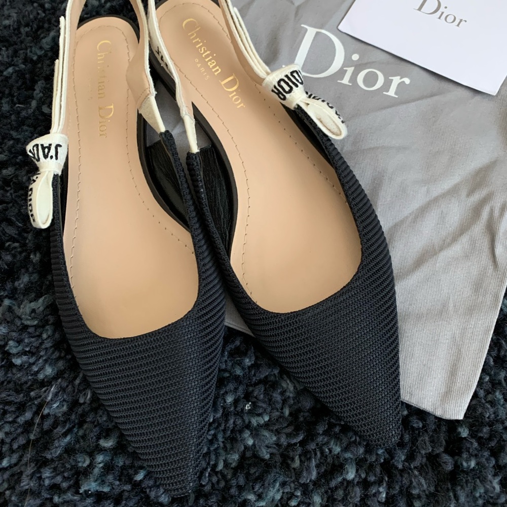 Dior J’adior slingback ballerina flat sandals size 36 - Picture 7 of 14